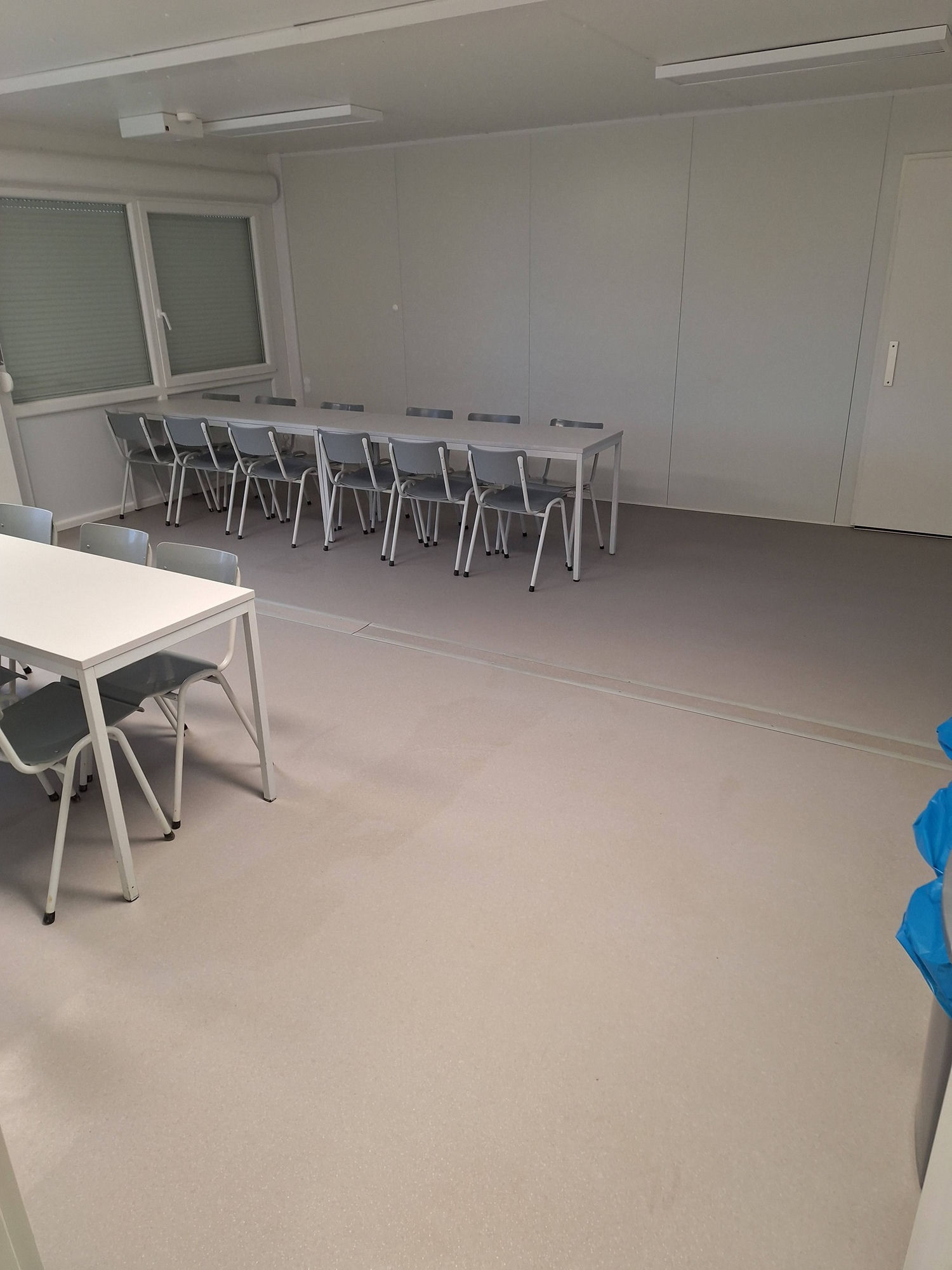 Klaslokaal na reiniging